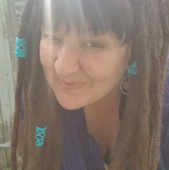 Rainbow Dreadlock Crochet Lace beads - Picture 3 of 4